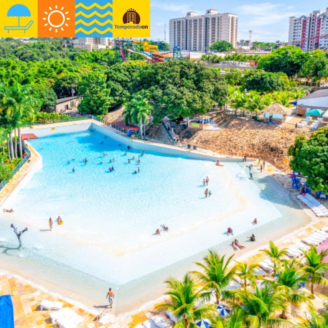 Piazza Com Acesso Ao Acqua Park Aparthotel Caldas Novas Bagian luar foto